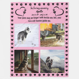 Love Photoの足跡 フリースブランケット