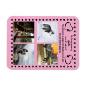 Love Photoの足跡 マグネット (横)