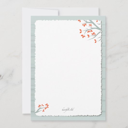 Love Photo Birth落ちたの発表 案内状 (裏面)