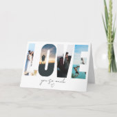 LOVE Photo Collage Greeting Card サンキューカード (正面)