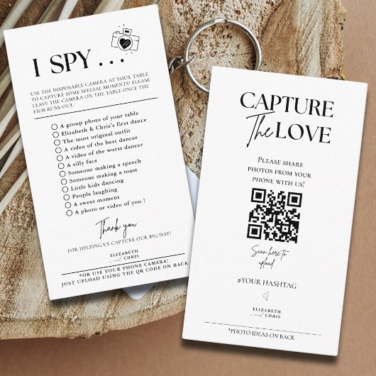 Love Photo I Spyのゲームスカベンジ結婚をキャプチャする エンクロージャーカード