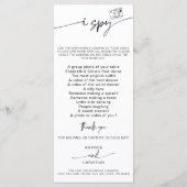 Love Photo I Spyのゲームスカベンジ結婚をキャプチャする メニュー (裏面)