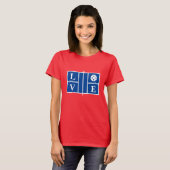LOVE PickleballスポーツTシャツfor women Tシャツ (正面フル)