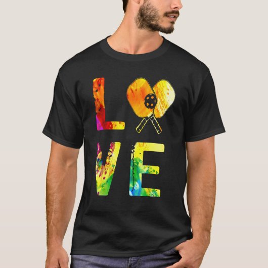 Love Pickleball Clothes Pickleball Players Tシャツ (正面)