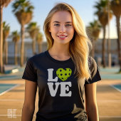 Love Pickleball Heart Tシャツ