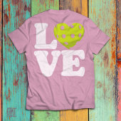 Love Pickleball Heart Tシャツ