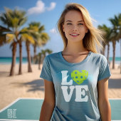 Love Pickleball Heart Tシャツ