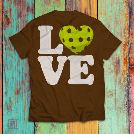 Love Pickleball Heart Tシャツ