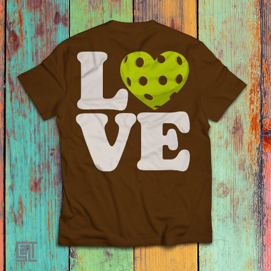 Love Pickleball Heart Tシャツ
