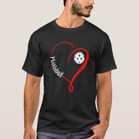 Love Pickleball I love pickleball cute pickleball  Tシャツ (正面)