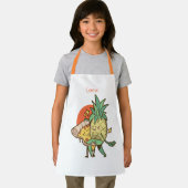 Love PizzaとPineappleこの名前を愛する エプロン (インサイチュ)