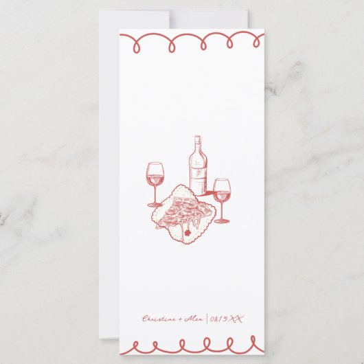 Love & Pizza | Whimsical Menu (裏面)