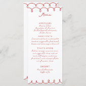 Love & Pizza | Whimsical Menu (正面/裏面)