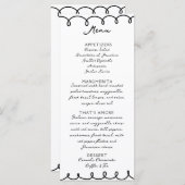 Love & Pizza | Whimsical  Menu (正面/裏面)