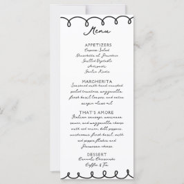 Love & Pizza | Whimsical Menu