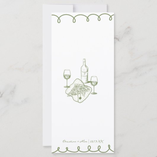 Love & Pizza | Whimsical  Menu (裏面)