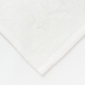 Love Plaid Red Leopard Kindergarten Teacher Valent フリースブランケット (角)