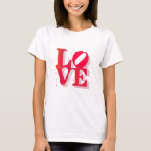 LOVE Pop Art – Retro Valentine’s T-Shirt Tシャツ (正面)