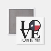 LOVE Port Arthurテキサス州 マグネット (正面/裏面)