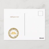 Love Posのメリークリスマスとハッピーニューイヤー ポストカード (裏面)