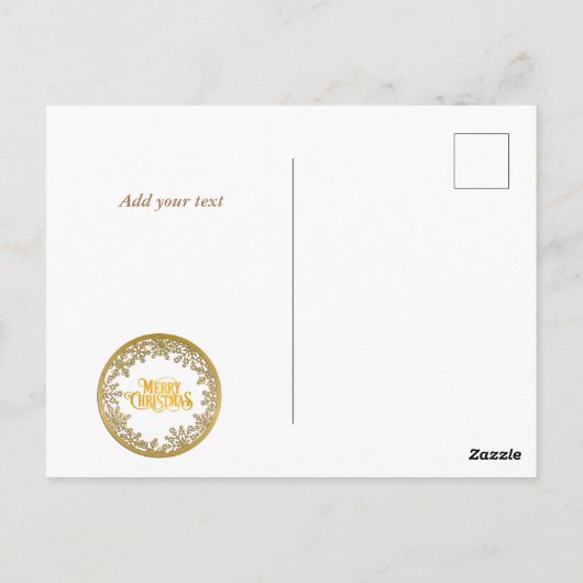 Love Posのメリークリスマスとハッピーニューイヤー ポストカード (裏面)