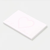 Love Post it Notes withハートと文字I Love You ポストイット (アングル)