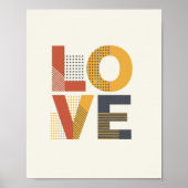 LOVE Poster - Inspirational Quote Wall Art | Gift ポスター (正面)