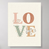 LOVE Poster | Quote Poster | Love Image | ポスター (正面)