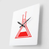 love potion スクエア壁時計 (傾斜)