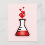 Love Potion Chemistry, Science of Health ポストカード<br><div class="desc">赤い液体とハート泡のビーカー。化学や科学に対する愛情を示しなさい。恋人への愛の薬。またはビデオゲームからの健康薬かもしれない。このカスタマイズデザインに名前またはメッセージを追加するには、ボタンを使用する。カスタマイズ > editを使用して背景色を変更できる。</div>