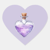 Love Potion Halloween Gift Tag ハートシール (正面)