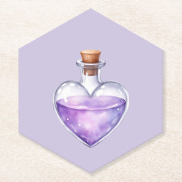 Love Potion Paper Coasters, purple ペーパーコースター
