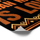 Love powerful than hate black history month Love p ポスター (角)