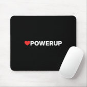 Love Powerup - ハート マウスパッド (マウス)