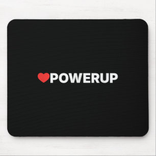 Love Powerup - ハート マウスパッド