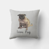 Love Pug クッション (裏面)