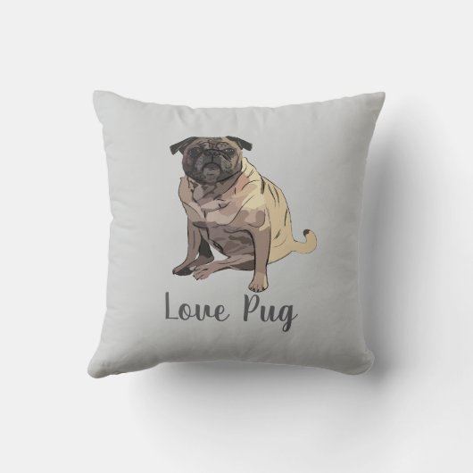 Love Pug クッション (裏面)