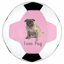 Love Pug サッカーボール