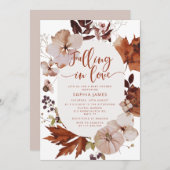 Love pumpkin baby shower 招待状 (正面/裏面)