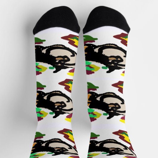 Love Pumpkins stuff ソックス (上部)