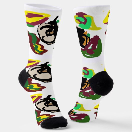 Love Pumpkins stuff ソックス (傾斜あり)