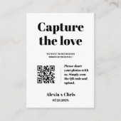 Love QRはっきりしたコードをキャプチャするスクリプト エンクロージャーカード (正面)