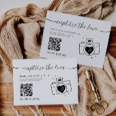 Love QRコードのカード結婚をキャプチャする