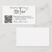 Love QRコードの写真結婚シンボルや象徴 エンクロージャーカード (正面/裏面)