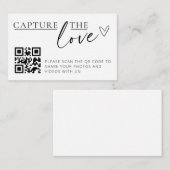 Love QRコードフォトコレクターカードのキャプチャ 名刺 (正面/裏面)