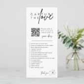 Love QR CODE写真の共有ゲストカードをキャプチャ メニュー (スタンド正面)