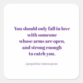 Love quote スクエアシール