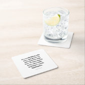 Love quote スクエアペーパーコースター (インサイチュ)