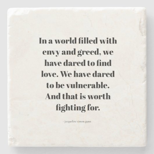 Love quote ストーンコースター (正面)