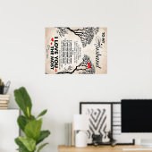 Love Quote For Husband Gift Idea, Husband Birthday ポスター (ホームオフィス)